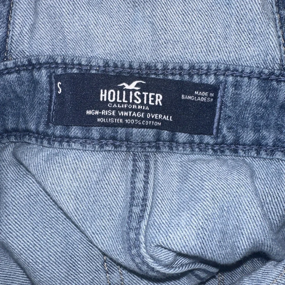 Hollister High Rise Vintage Overall Denim Straight Leg Size‎ S